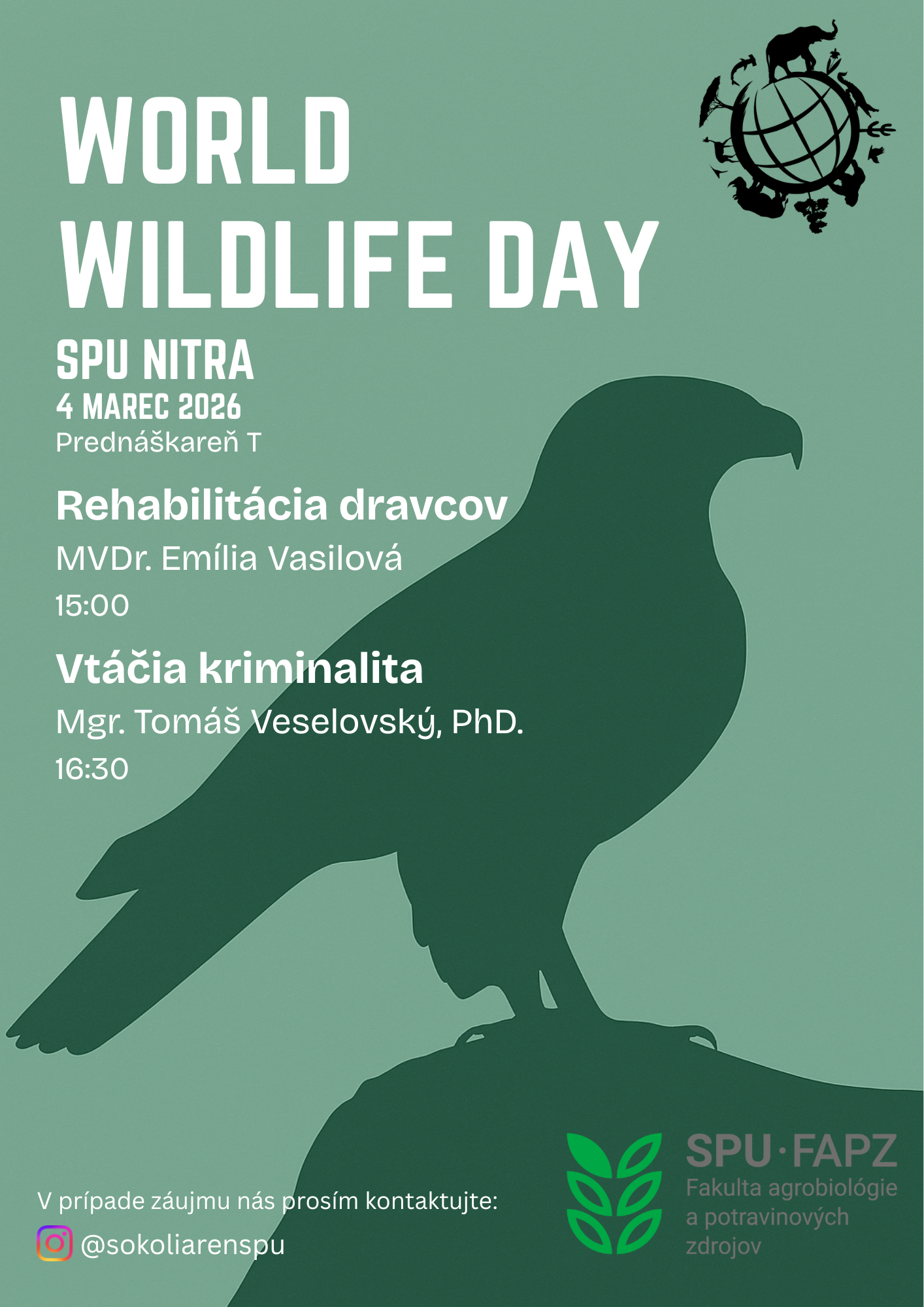 Pozvánka na prednášku Medzinárodného dňa divo žijúcich zvierat